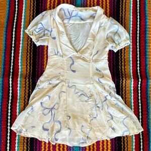 Kimchi Blue Bow Print Mini Dress
